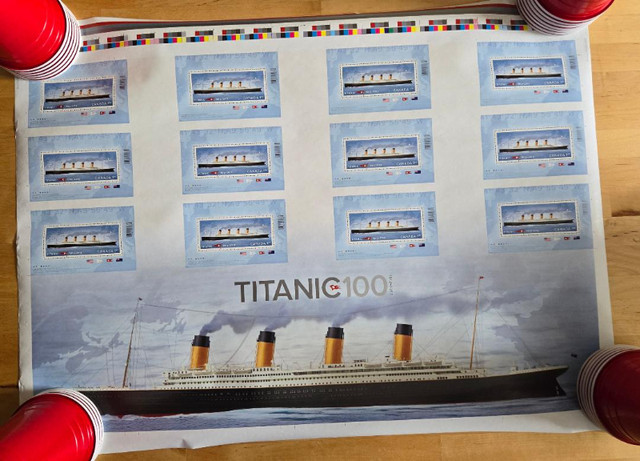 Canada Post Titanic 100 Uncut Press Sheet in Arts & Collectibles in Markham / York Region
