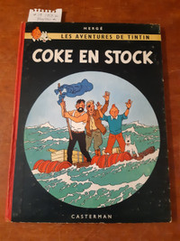 Tintin Bandes dessinées BD Coke en stock EO 1958 400/500€