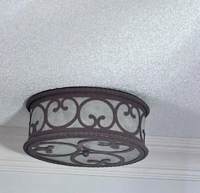 Farmhouse Rustic Flush Mount Ceiling Light Fixture 17" in Indoor Lighting & Fans in Mississauga / Peel Region - Image 3