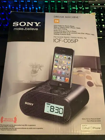 Sony Dream Machine clock radio , View more
