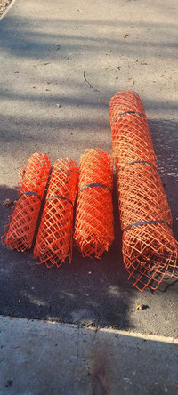 Orange PlasticSafety Fencing with 1 1/2-inch x 1 1/2-inch Mesh 