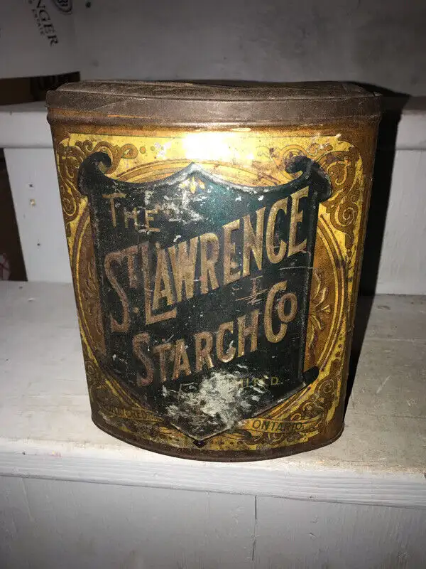 VINTAGE ST LAWRENCE STARCH PORT CREDIT ONTARIO ROYAL TINS in Arts & Collectibles in Mississauga / Peel Region - Image 10