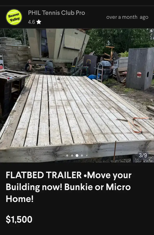 ♻️Tiny Home Base 8x16 TRAILER FlatBed! ONLY $1499 Double Axel + in Other Business & Industrial in Oakville / Halton Region - Image 10