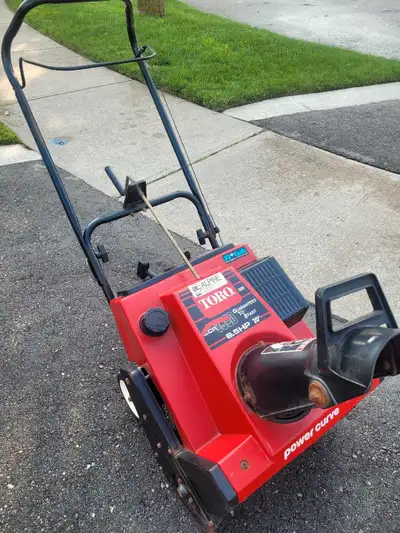 Runs perfectly and well maintained. This is a 20" toro ccr3650 with a commercial grade 6.5hp durafor...