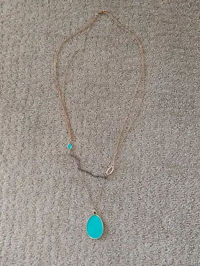 Long Necklace Jewelry - Turquois Pendant, View more