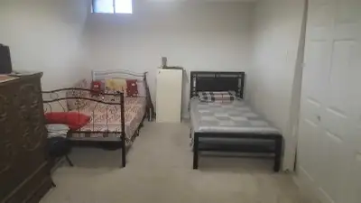 Room for rent in sharing basement Scarborough only for girls. 20 min to centennial college morning s...