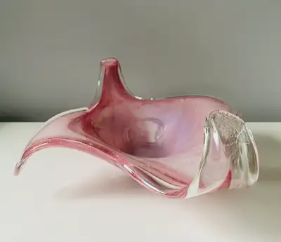 Vintage MCM Art Glass Bowl For Sale, View more