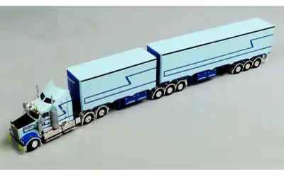 Drake 1/50 diecast kenworth t909 / EziLiner B trailer  set , View more