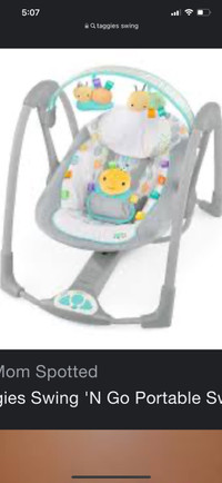 Excellent condition baby swing for only $60