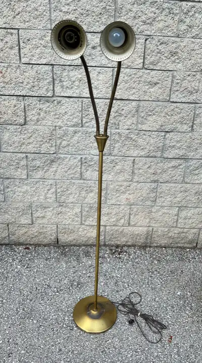 VINTAGE RETRO FLOOR LAMP with 2 BENDABLE LAMPS, View more