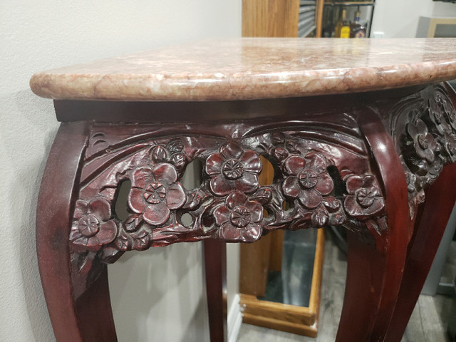 Antique Chinese Marble Corner Table in Other Tables in St. Catharines - Image 2