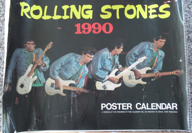 Rolling Stones Calendar/Poster in Other in Delta/Surrey/Langley