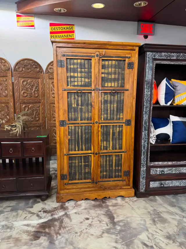 ✅ Armoire en bois de rose, Bibliothèque Indienne, vaisselier in Bookcases & Shelving Units in City of Montréal - Image 2