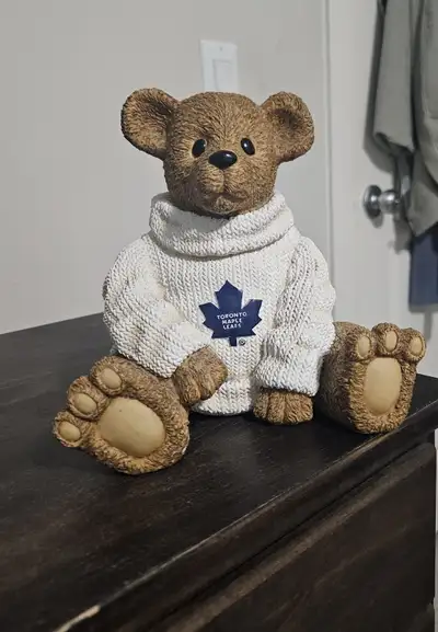 Toronto Maple Leafs Bear Coin Bank - Official NHL (Excellent Con, View more
