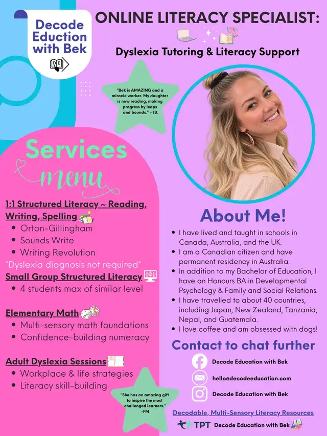 Orton-Gillingham Dyslexia Tutoring Online | Literacy Support