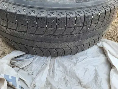 Four Michelin Lattitude X-Ice winter tires for sale. Very good condition. On steel rims with 5 x 114...