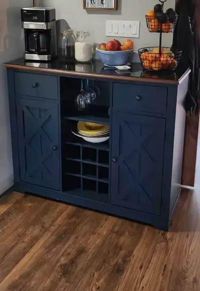 Wine bar, coffee stand, hutch storage unit, kitchen island side table, home entertainment TV media.....