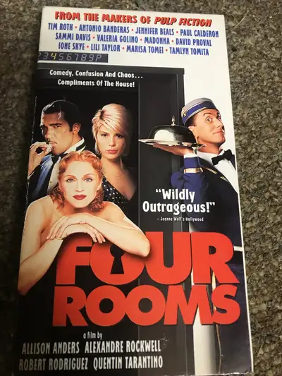 Tarantino FOUR ROOMS Movie RARE VINTAGE VHS CASSETTE TAPE, View more