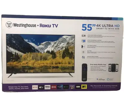Westinghouse 55'' 4K UHD SMART TV, View more