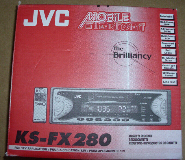 JVC KS-FX280 car in dash unit in Audio & GPS in Mississauga / Peel Region