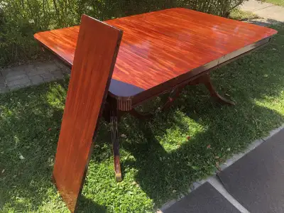 antique muddlesex wood dinning room table, View more