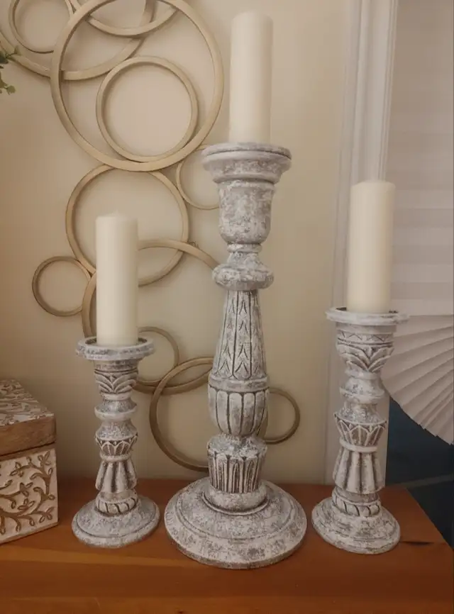 Set of 3 candle holders.  $2062863730905219121