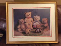 Teddy Bear Limited edition, signed, framed
