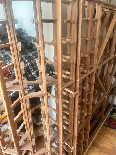 Western cedar wine rack holds 200 bottles, View more