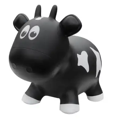 Farm Hoppers Animal Bouncers Cow, Black, View more