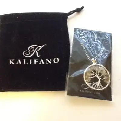 Citrine Tree of Life Pendant with Chain, View more