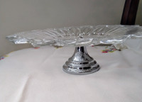 Vintage Cake/Cheese Plate on Pedestal