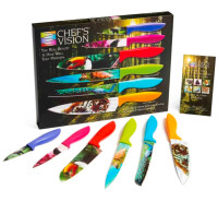 Brand New Chef’s Vision Wildlife Series Six-Piece Knife Set