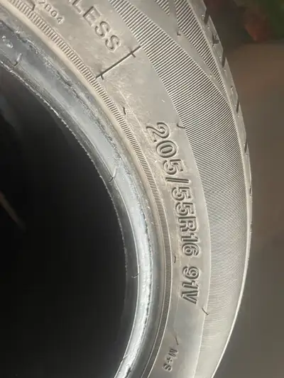 205/55/16 all season tires used for about 8 months