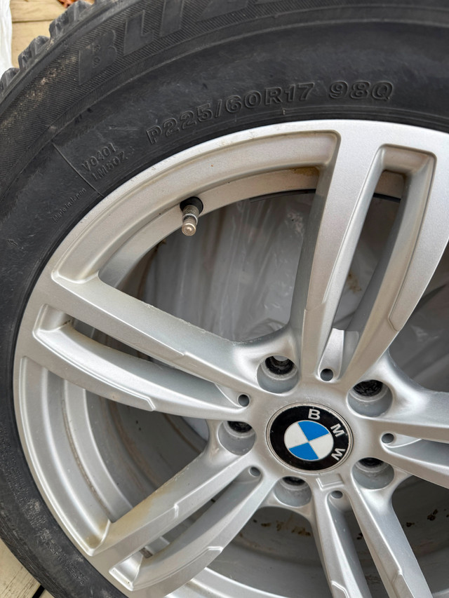 BMW OEM 17” Rims Bridgestone Blizzak Winter Tires (225/60R17) in Tires & Rims in City of Toronto - Image 3