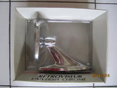 Up for sale is a vintage Canadian Tire Universal Chrome Car Mirror which fits most cars from the 196...