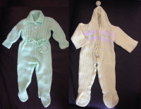 Knitted Baby outfits 0-3 months