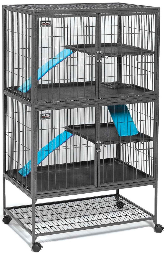 Large 2 tier separable Bird or pet cage, with caster and storage in Accessories in City of Toronto