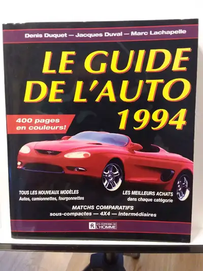 LE GUIDE DE L'AUTO...1994, View more