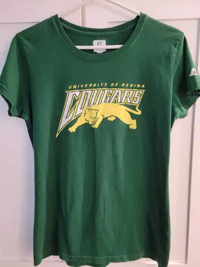 Cougars U of R green Womens top. Size large $10 East Regina Cash only