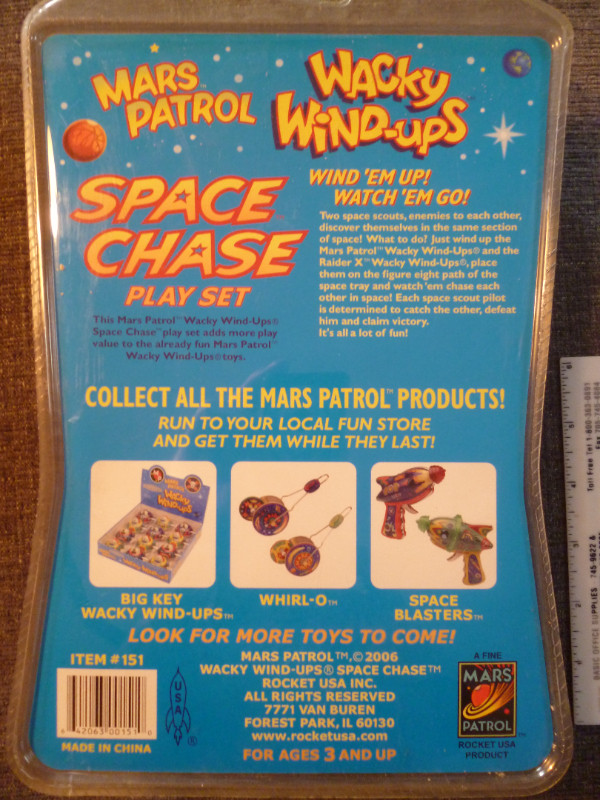 Mars Patrol Space Chase Wacky Wind-Ups - 2006 - new in pkg in Toys & Games in Peterborough - Image 2