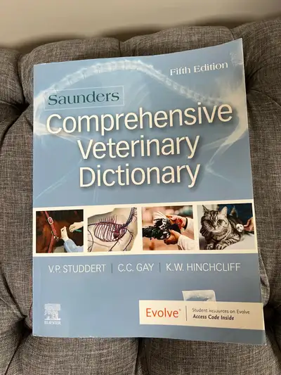 Like New Condition. It is a comprehensive dictionary covering veterinary medicine, including large a...