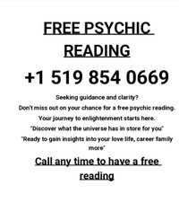 Free psychic Reading Winnipeg, MB call any time
