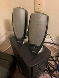 Computer speakers and sub-woofer