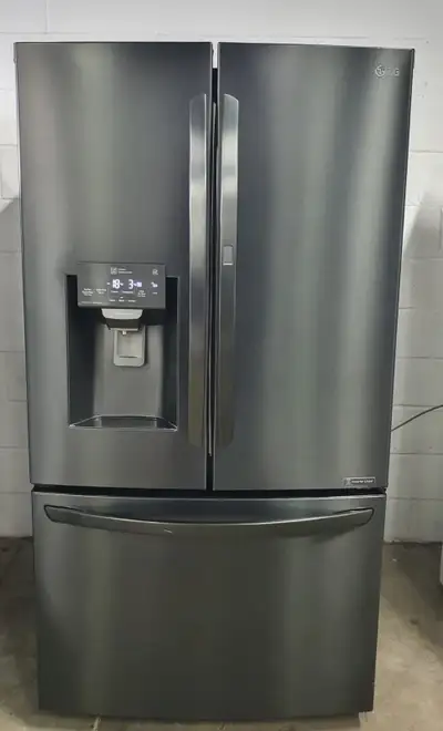 SALE! Refrigerator “LG” H70/W36/D33 Black Matte Stainless Steel , View more