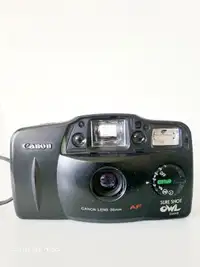 Canon  OWL Point & Shoot 35mm Film Camera-IS MISSING FACE PLATE 