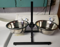 Dog Dish Stand - Adjustable 16"