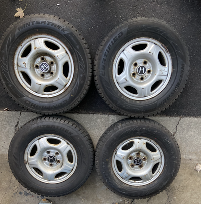 Tires in 'like new' condition. Only driven on for a month last season. Tires on rims and were origin...