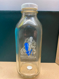 Breweriana - Beer Glass - Steam Whistle Milk Bottle