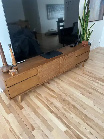 Buffet de salon meuble télé en bois Massif, View more