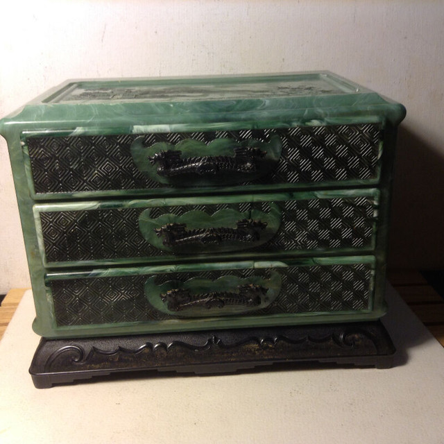 Antique Chinese Bakelite Celluloid Jewelry box in Arts & Collectibles in Vancouver